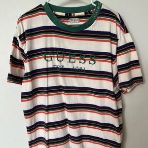 Multi color striped Guess shirt